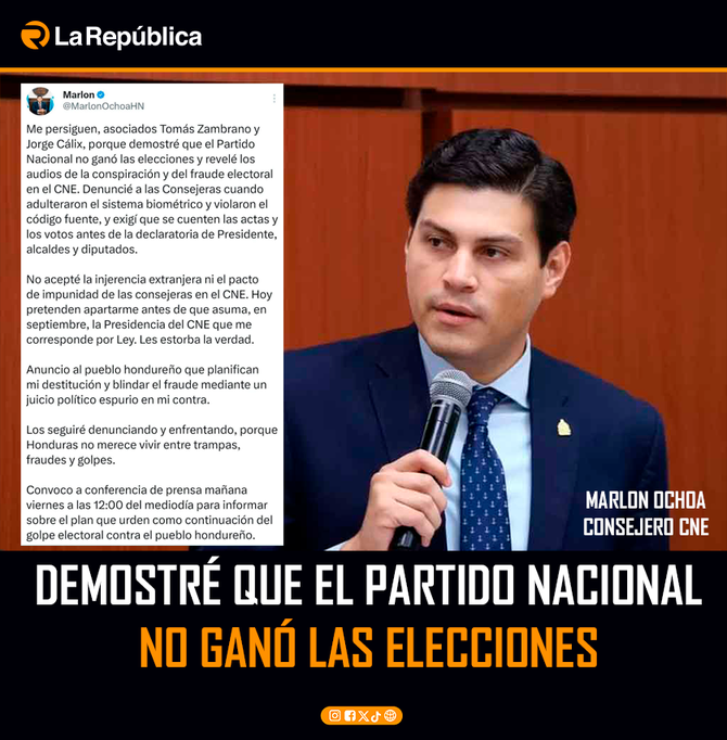 DEMOSTRÉ QUE EL PARTIDO NACIONAL NO GANÓ LAS ELECCIONES - Cover Image